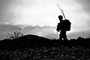 Soldier with gear